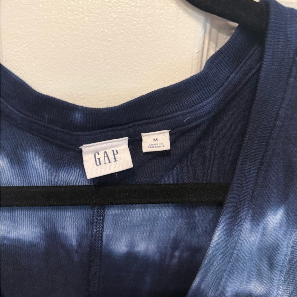 GAP Blue Tie-Dye Maxi Dress
